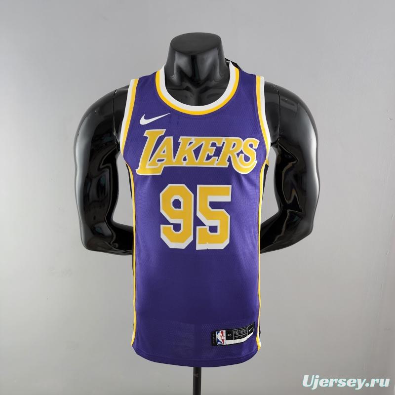 TOSCANO #95 Los Angeles Lakers Purple NBA Jersey