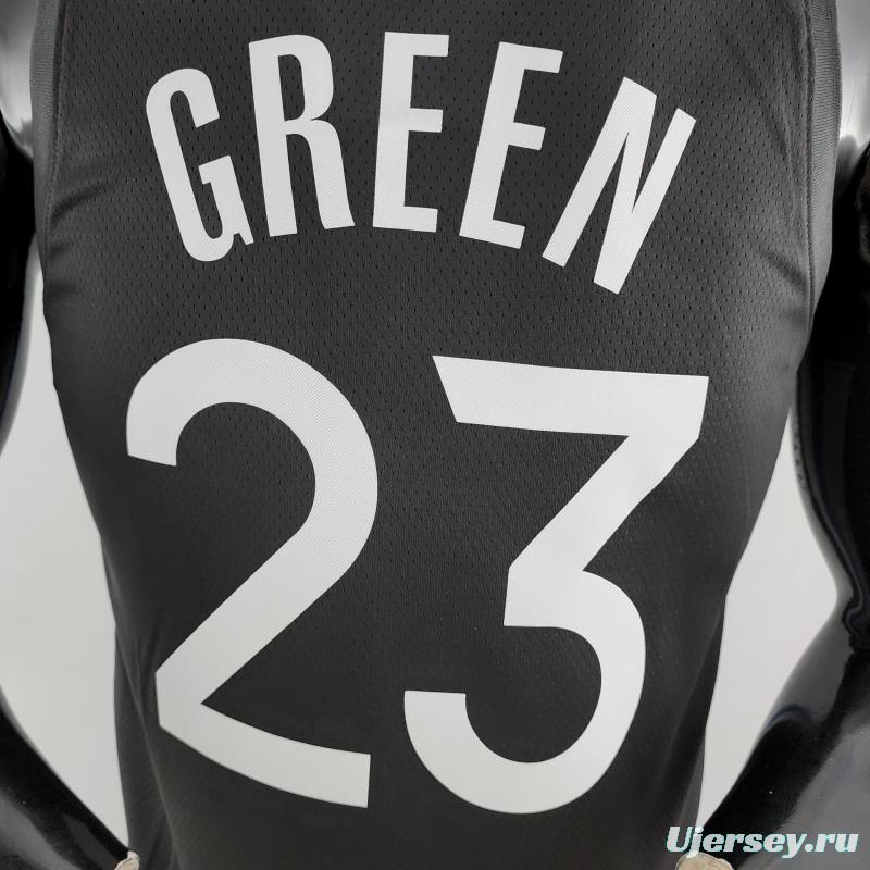 2020 GREEN #23 Warriors City Edition Black And Grey NBA Jersey