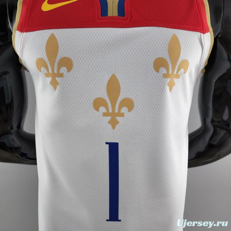2020 New Orleans Pelicans WLLIAMSIN#1 Urban Edition NBA Jersey