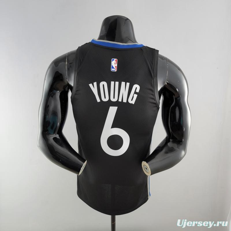 2020 YOUNG #6 Warriors City Edition Black And Grey NBA Jersey