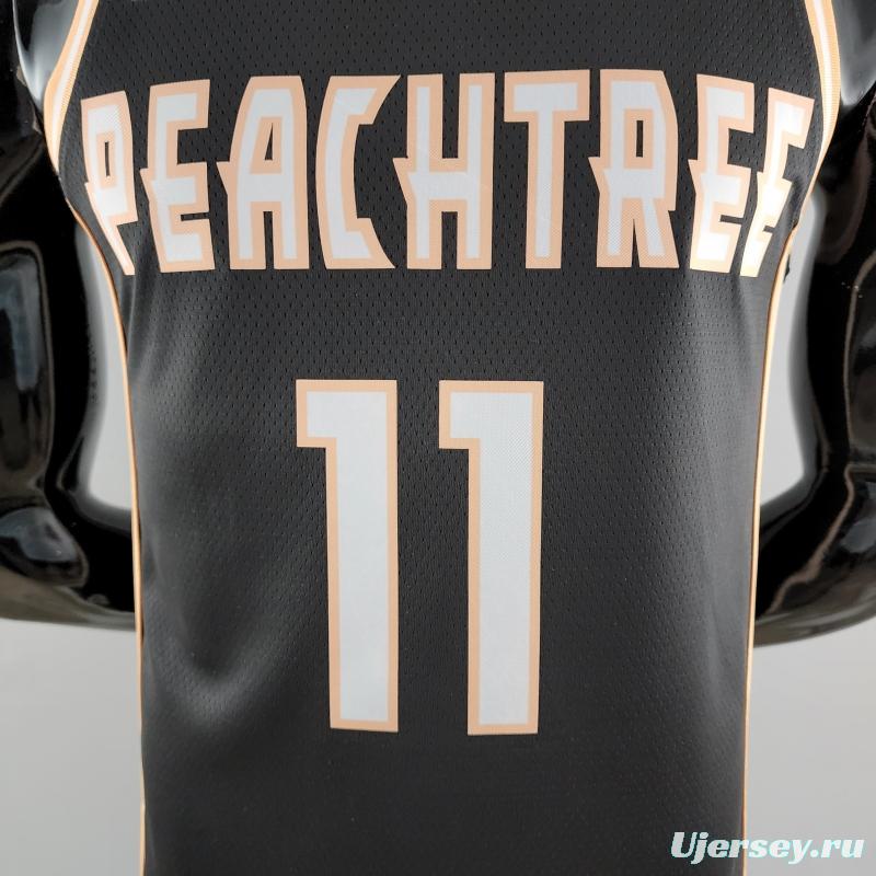 Atlanta Hawks Young #11 Limited Black NBA Jersey