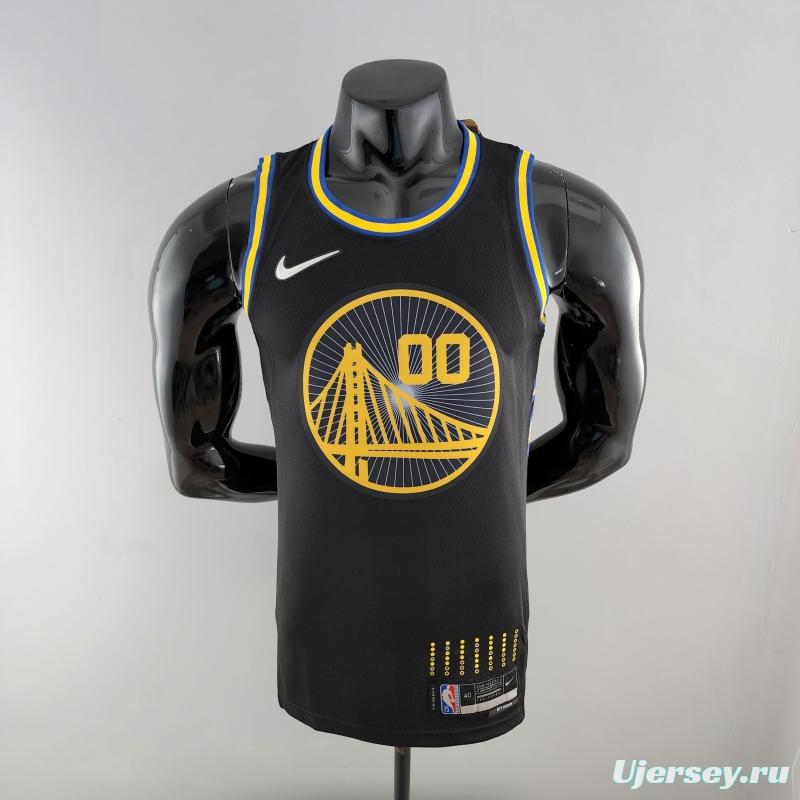 2022 75th Anniversary KUMINGA #00 Warriors City Edition Black NBA Jersey