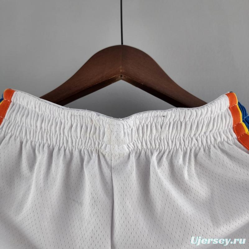 Oklahoma City Thunder NBA Shorts White