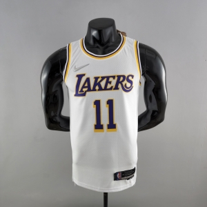 75th Anniversary IRVING #11 Los Angeles Lakers White NBA Jersey