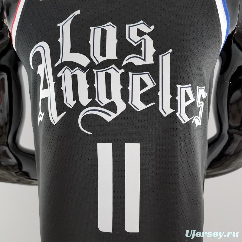 WALL#11 Los Angeles Clippers Black NBA Jersey