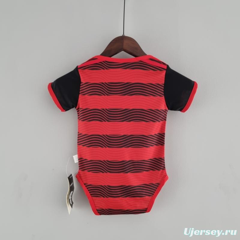 22/23 Flamengo Home Baby KM#0025 9-12 Soccer Jersey