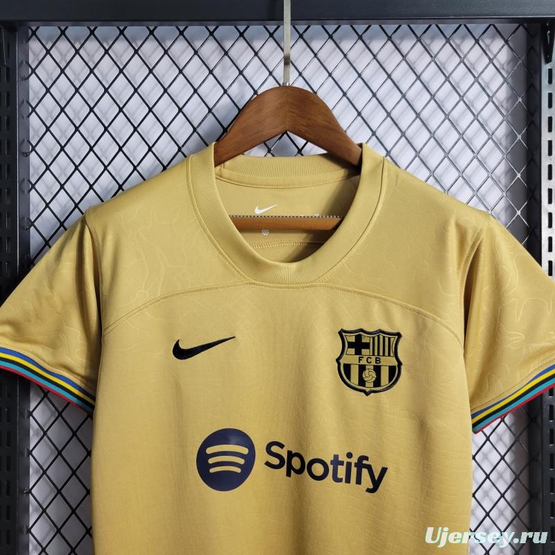 22/23 Woman Barcelona Away Soccer Jersey