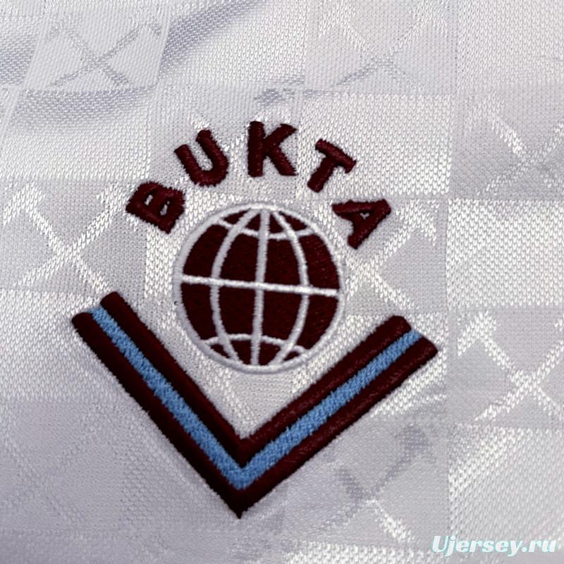 Retro 89/90 West Ham Away Soccer Jersey