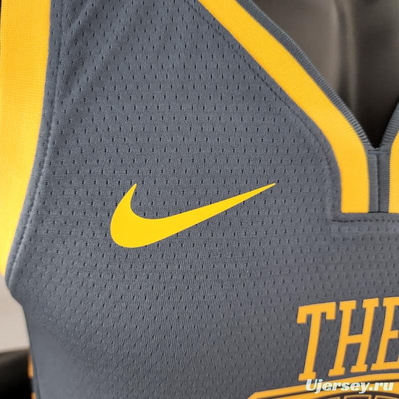 2018 HOMPSON #11 Golden State Warriors Grey NBA Jersey
