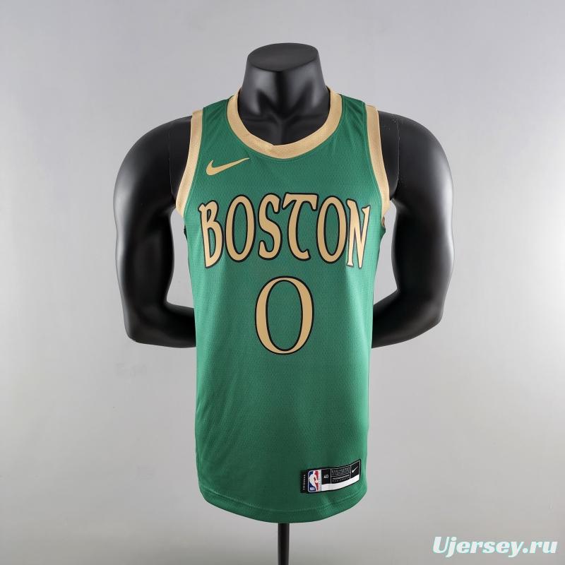 2020 Tatum #0 Boston Celtics City Edition Green NBA Jersey