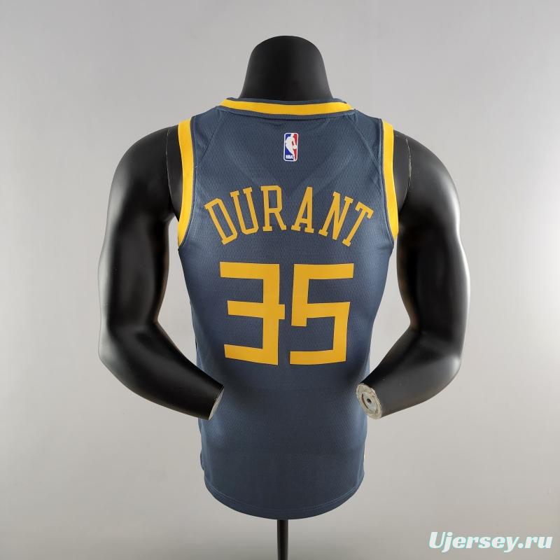 2018 DURANT #35 Golden State Warriors Grey NBA Jersey