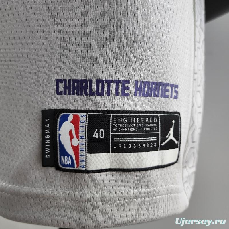 2019 Ball #1 Charlotte Hornets Grey NBA Jersey