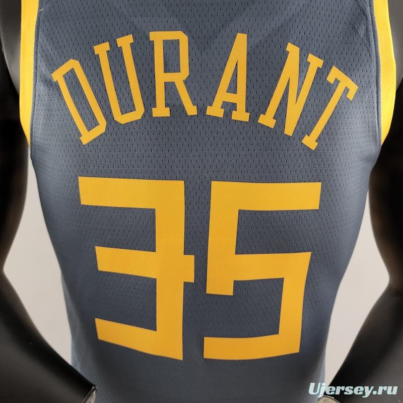 2018 DURANT #35 Golden State Warriors Grey NBA Jersey