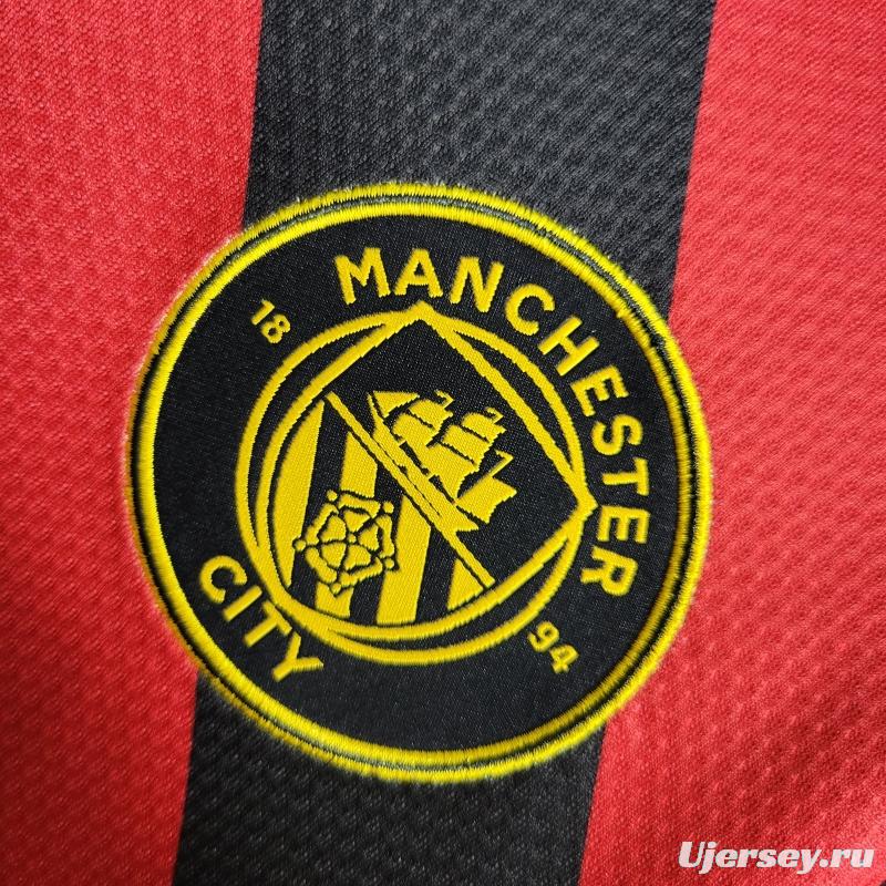 22/23 Long Sleeves Manchester City Away Soccer Jersey