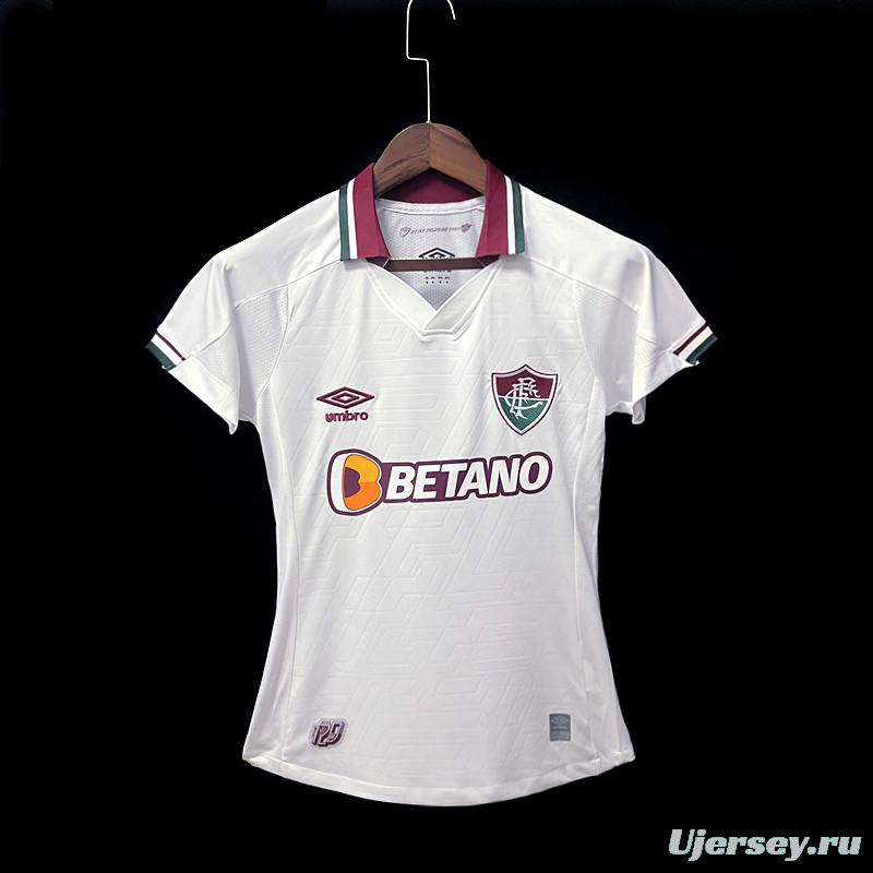 22/23 Woman Fluminense Away Soccer Jersey