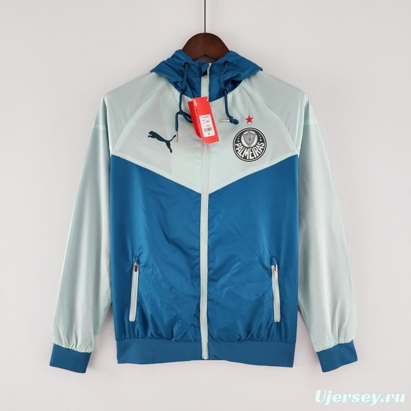 2022 Palmeiras Windbreaker Blue