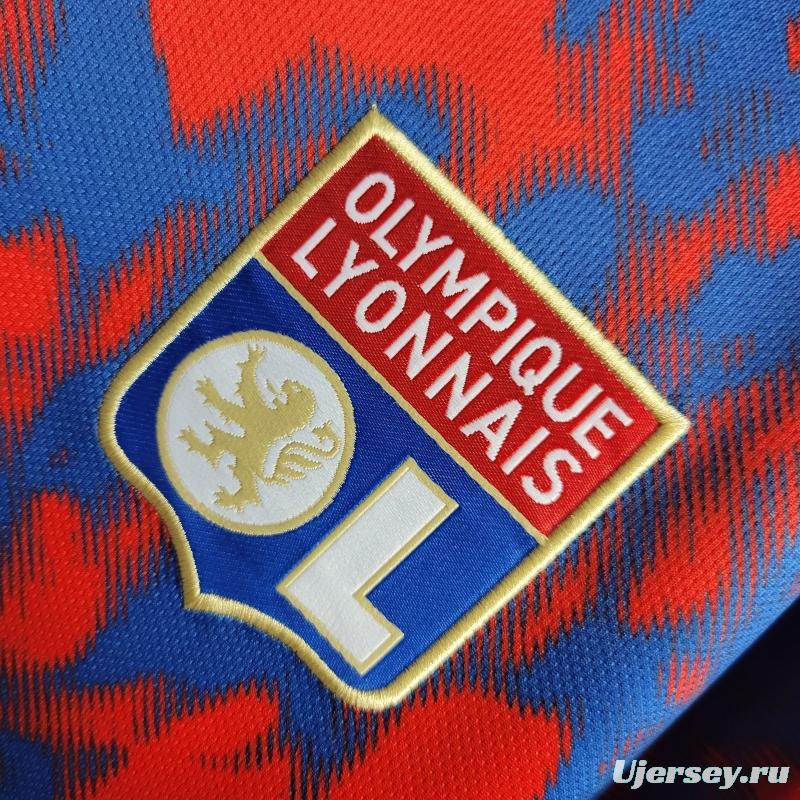 22/23 Olympique Lyonnais Lyon Away Soccer Jersey