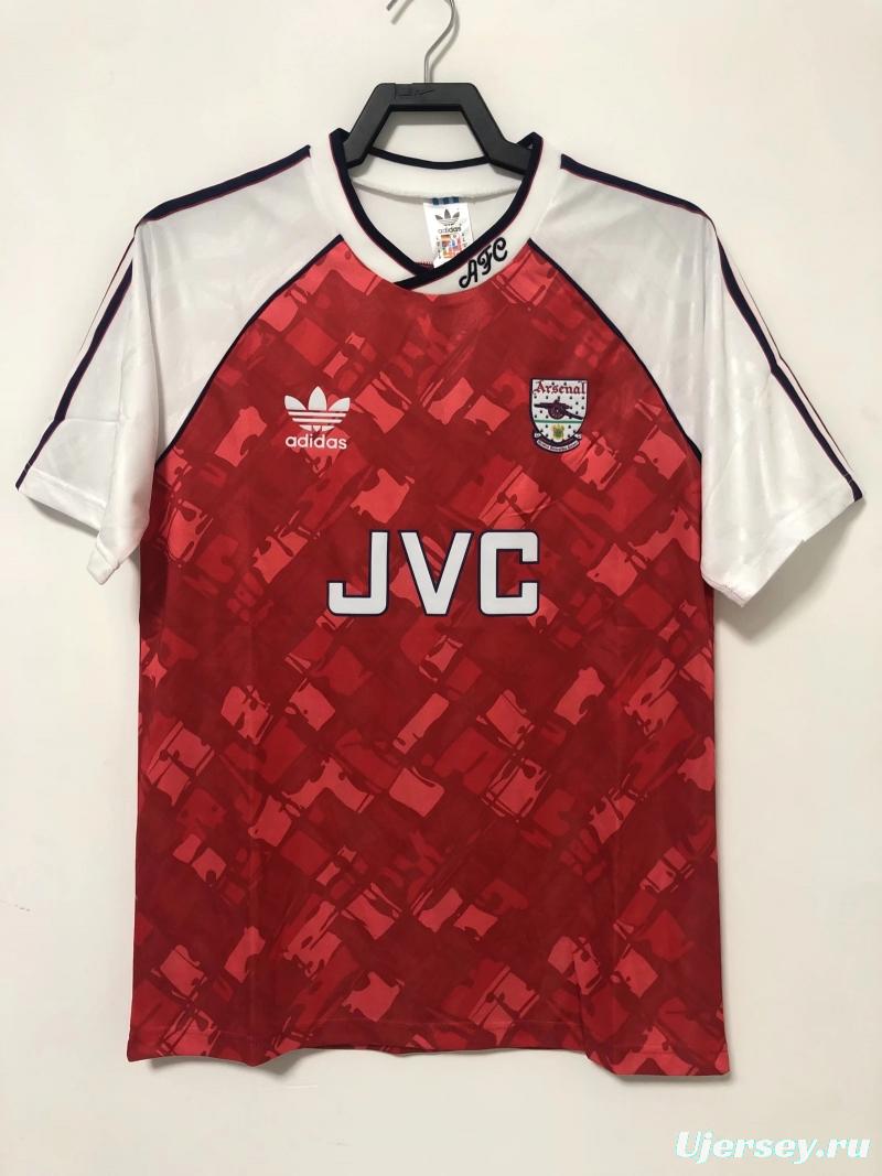 Retro 90/92 Arsenal Home Soccer Jersey