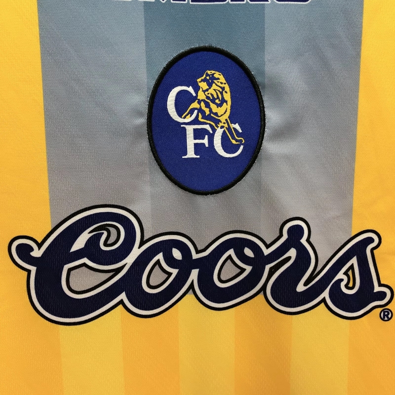 Retro 95/97 Chelsea Away Yellow Soccer Jersey