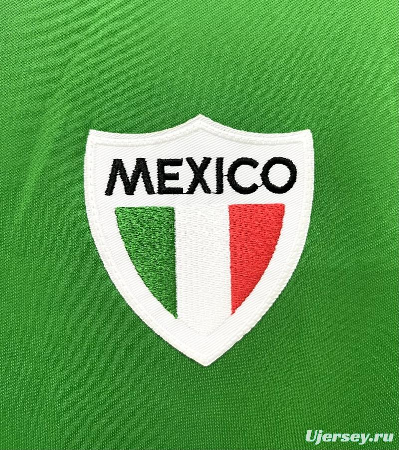 Retro 1970 Mexico Home Soccer Jersey