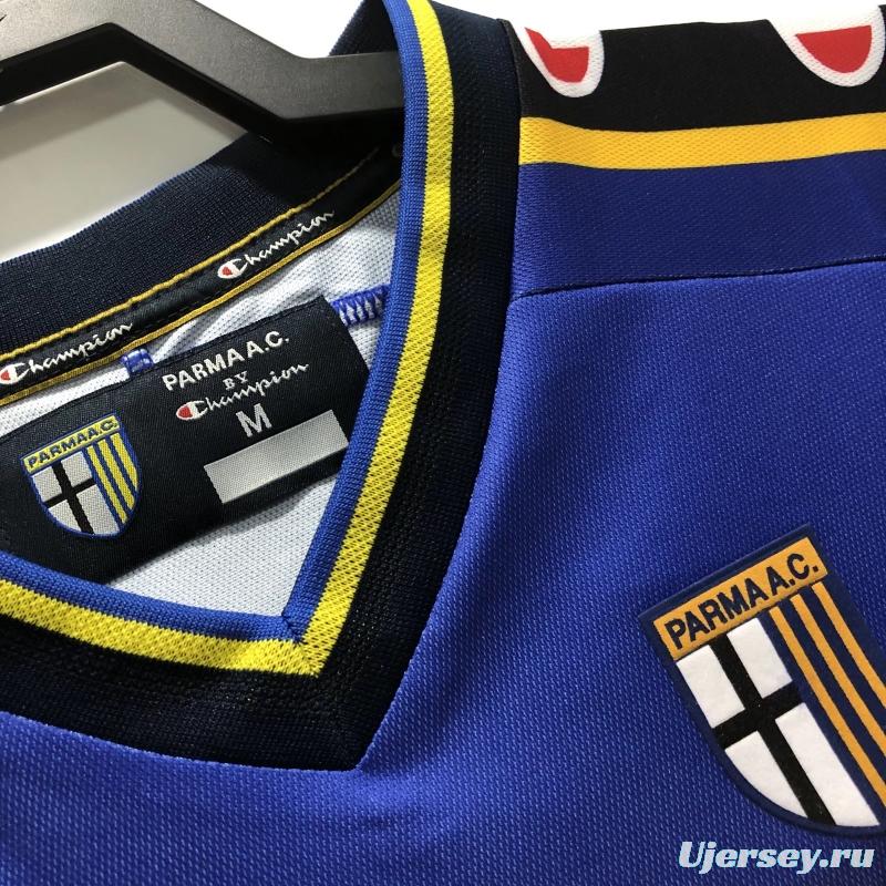 Retro 01/02 Parma Home Soccer Jersey