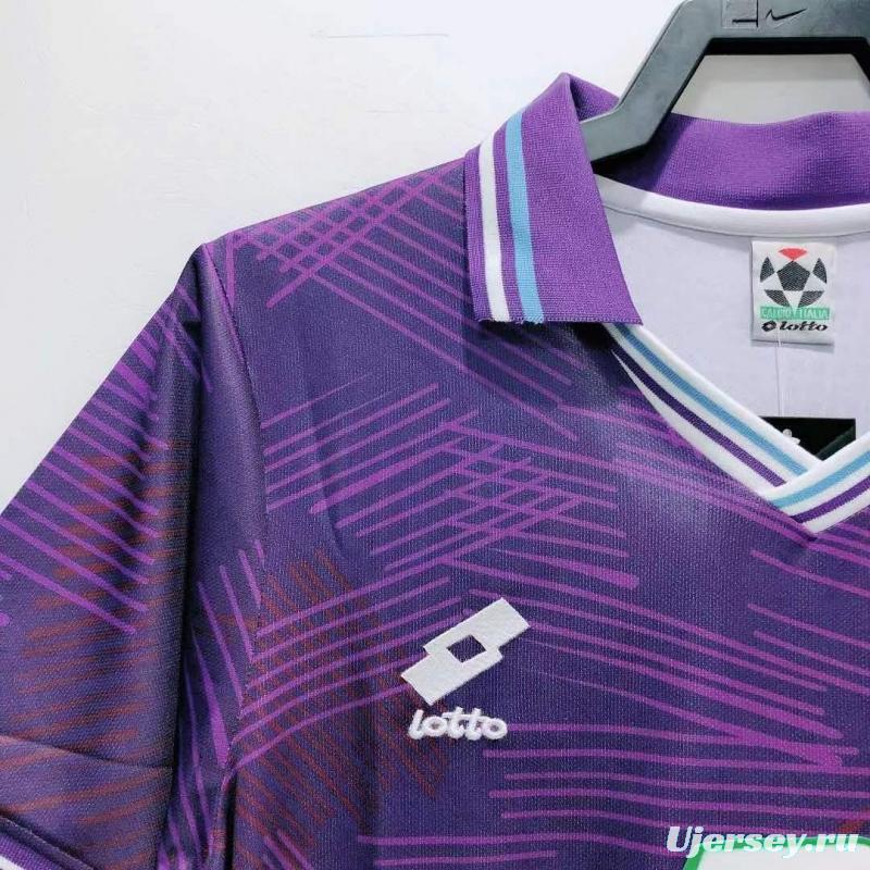 Retro 92/93 Fiorentina Home Soccer Jersey