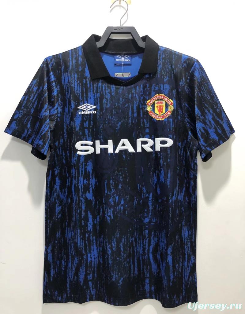 Retro 92/93 Manchester United Away Soccer Jersey