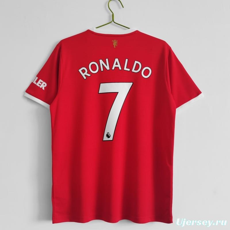 Retro 2021/22 Manchester United Home Soccer Jersey