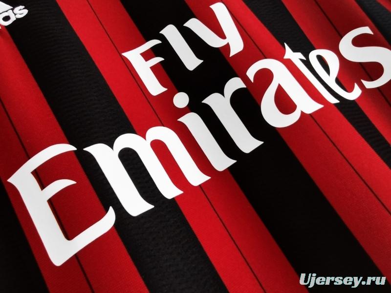 Retro 2013/14 AC Milan Home Soccer Jersey