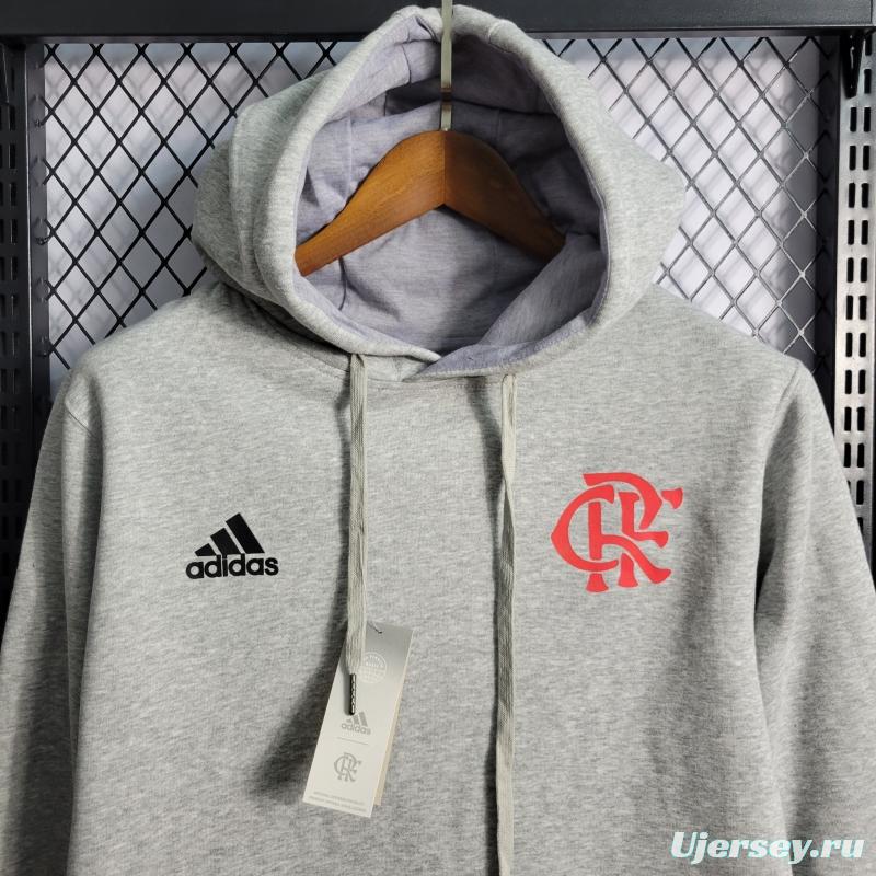 2022 Flamengo Men's And Women's Hoodie Grey