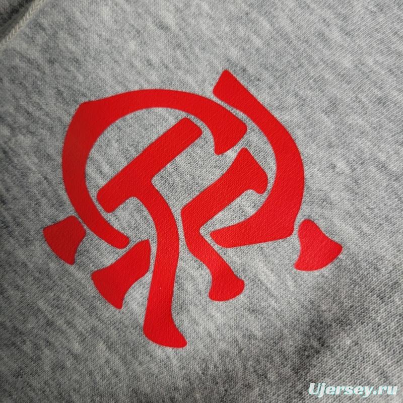 2022 Flamengo Men's And Women's Hoodie Grey