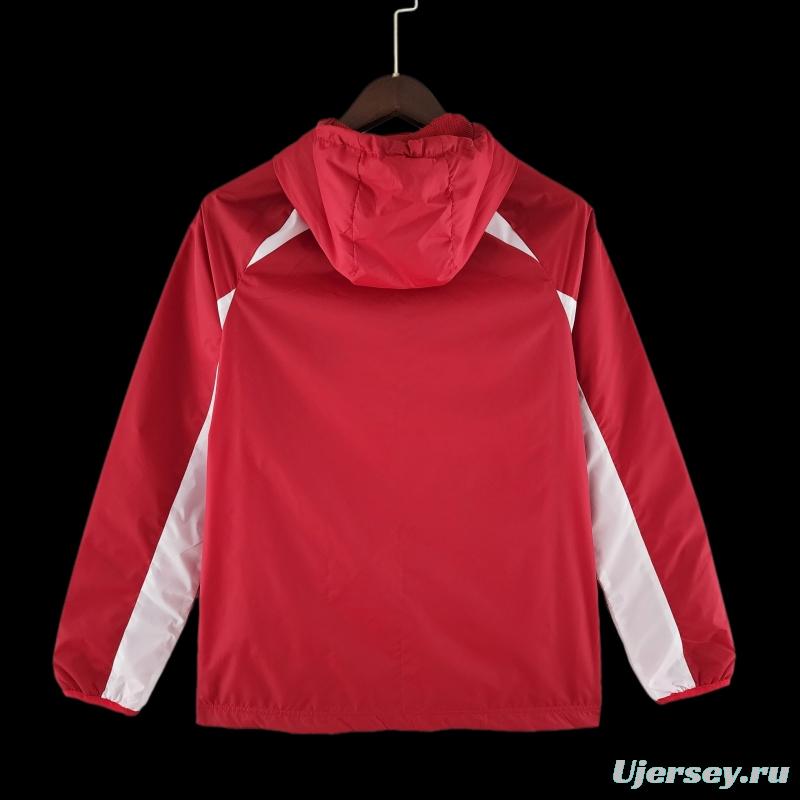 22/23 SC Internacional Windbreaker Red And White