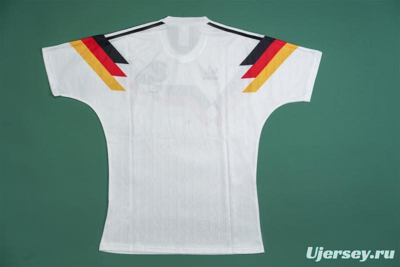 Retro 1990 Germany Home Soccer Jersey