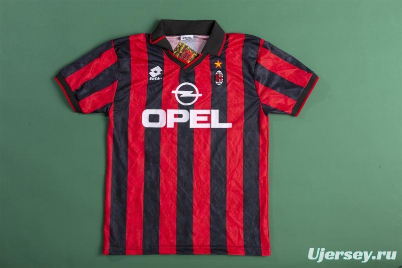 RETRO 94/96 AC Milan Home Soccer Jersey