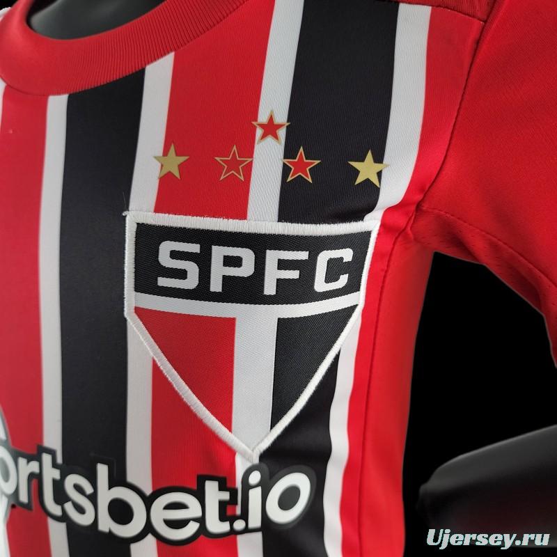 22/23 Kids Sao Paulo Away SIZE16-28 Soccer Jersey