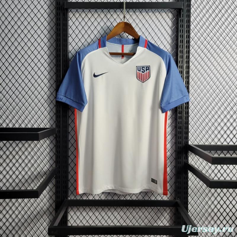 Retro 2019 USA Home Soccer Jersey