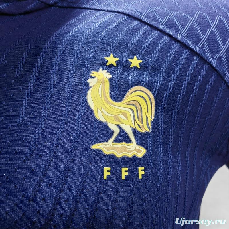 Player Version 2022 France Home Soccer Jersey