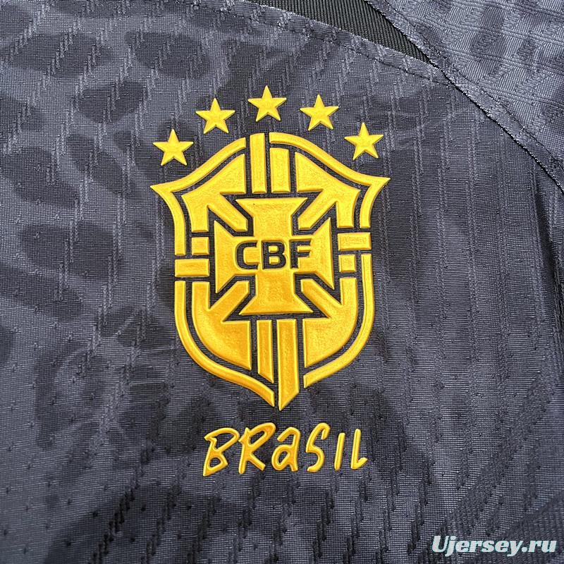 Women  2022 Brazil Black Concept Jersey