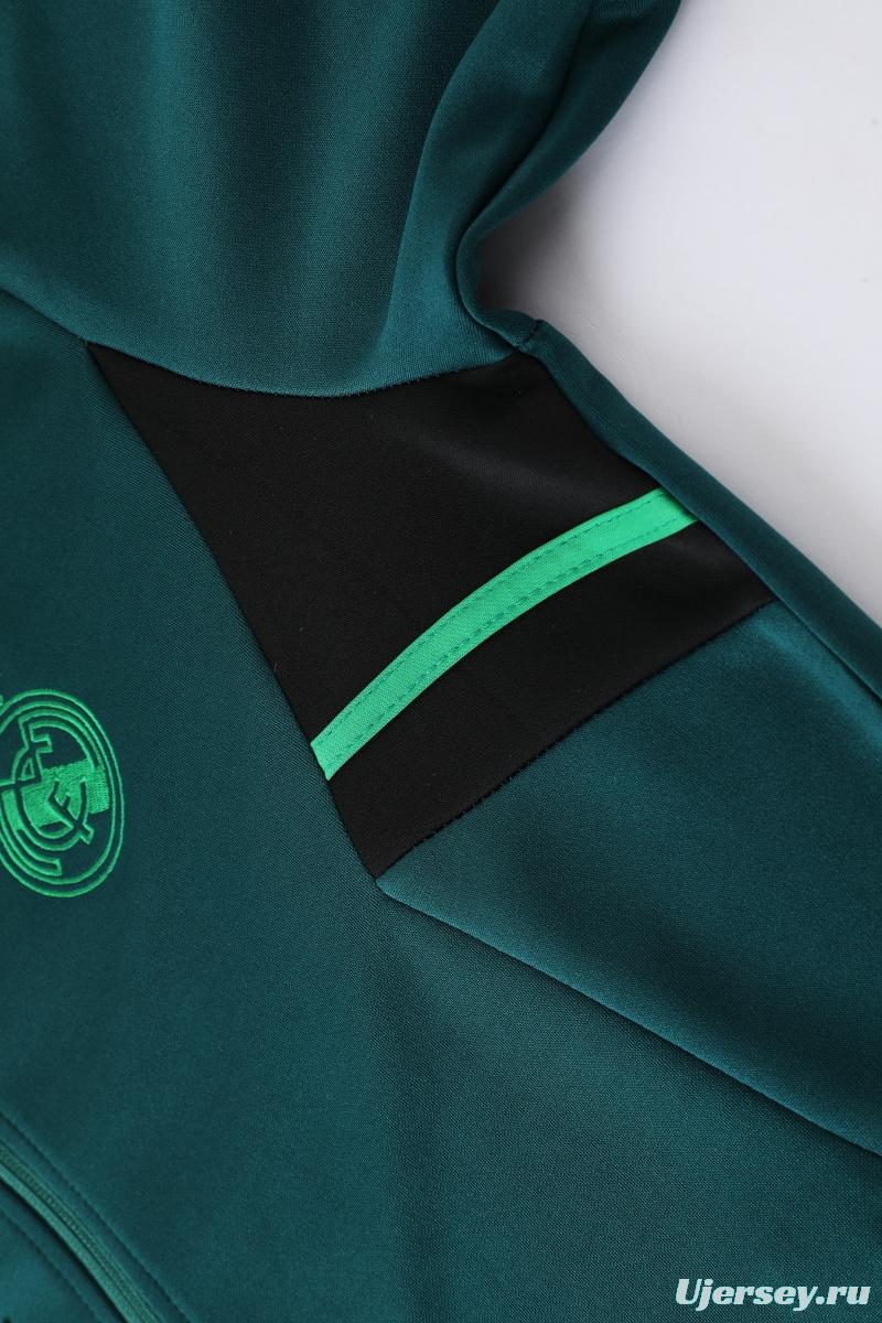 2022 Mexico Deep Green Full Zipper Tracksuit