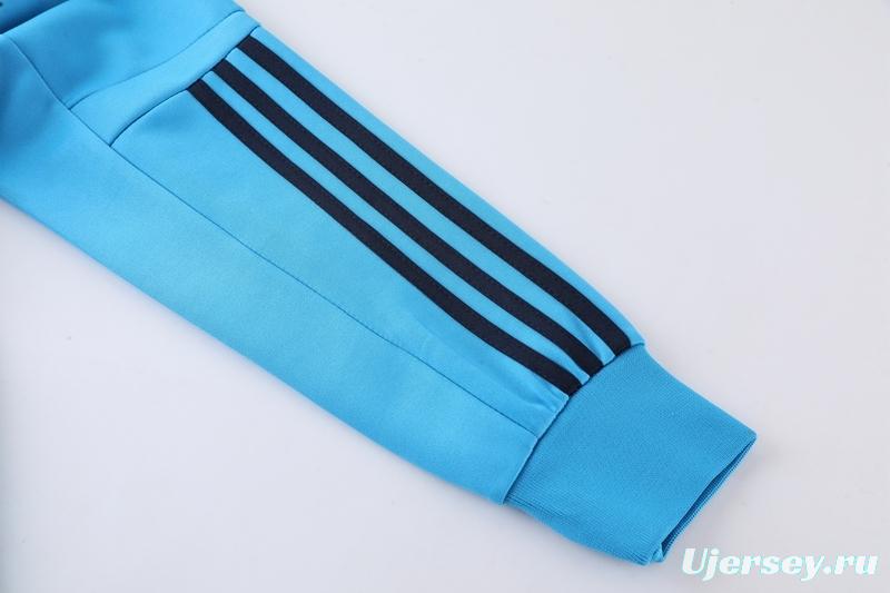 2022 Argentina Blue Full Zipper Tracksuit