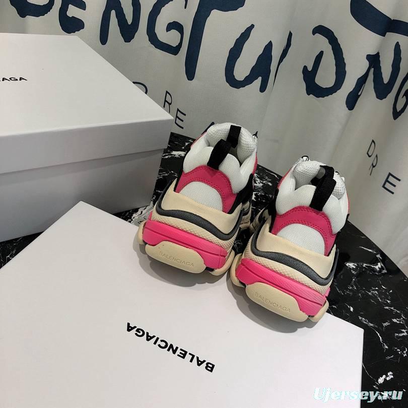 Men/Women Balenciaga Triple S Sneaker Black/Pink