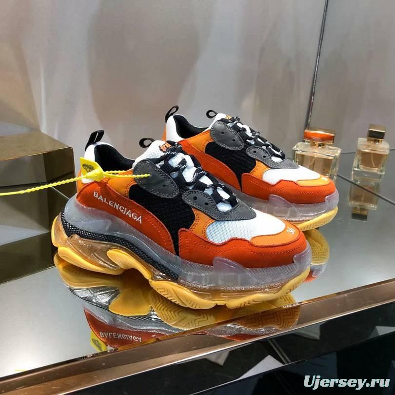 Men/Women Balenciaga Triple-S Sneaker Orange/Black Item 6380340