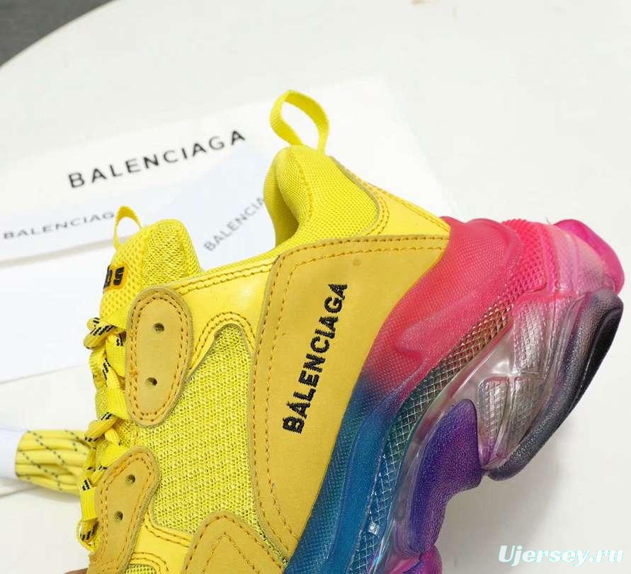 Men/Women Balenciaga Triple-S Sneaker 2 Color Yellow/White Item 6380340