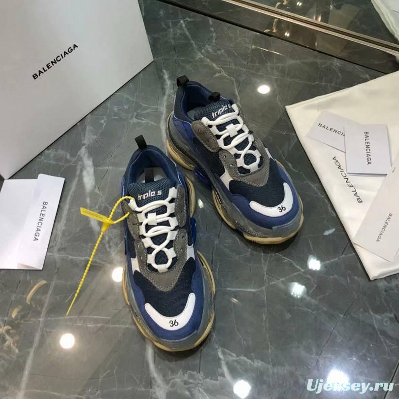 Men/Women Balenciaga Triple S Sneaker Navy