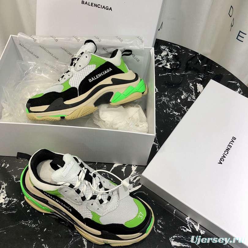 Men/Women Balenciaga Triple S Sneaker Green/Black