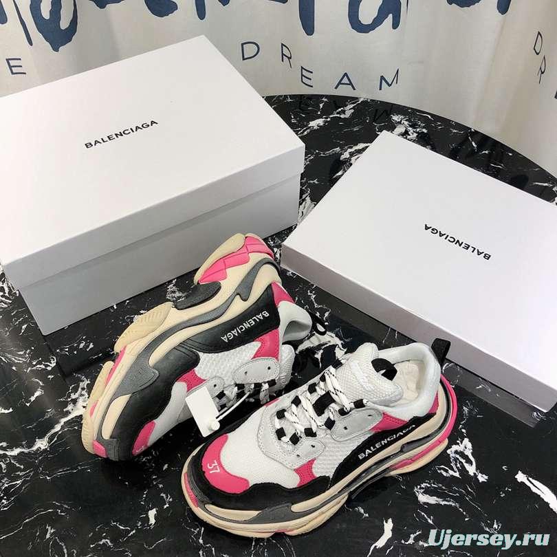 Men/Women Balenciaga Triple S Sneaker Black/Pink