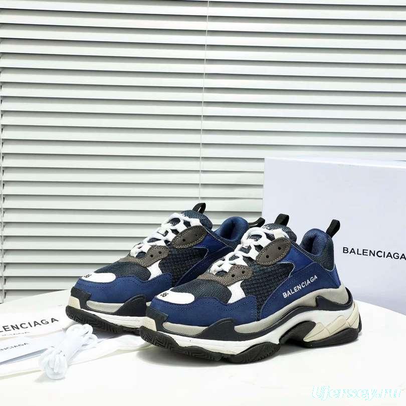 Men/Women Balenciaga Triple-S Sneaker Navy Item 6380340