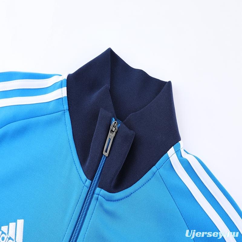 2022 Italy Blue Full Zipper Tracksuit