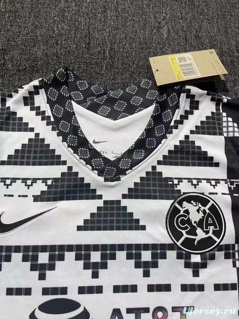 22 23 Club America Black/White Training Jersey