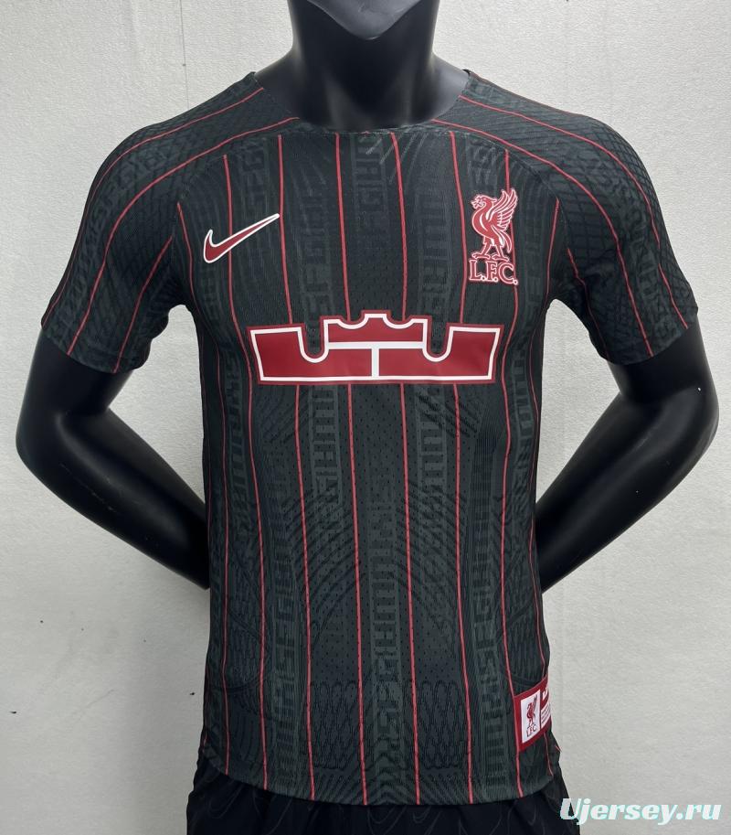 Player Version 23/24 Liverpool xLeBron James Black Jersey